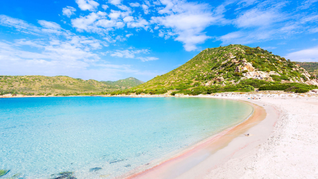 Sardinien weißer Strand von Orri