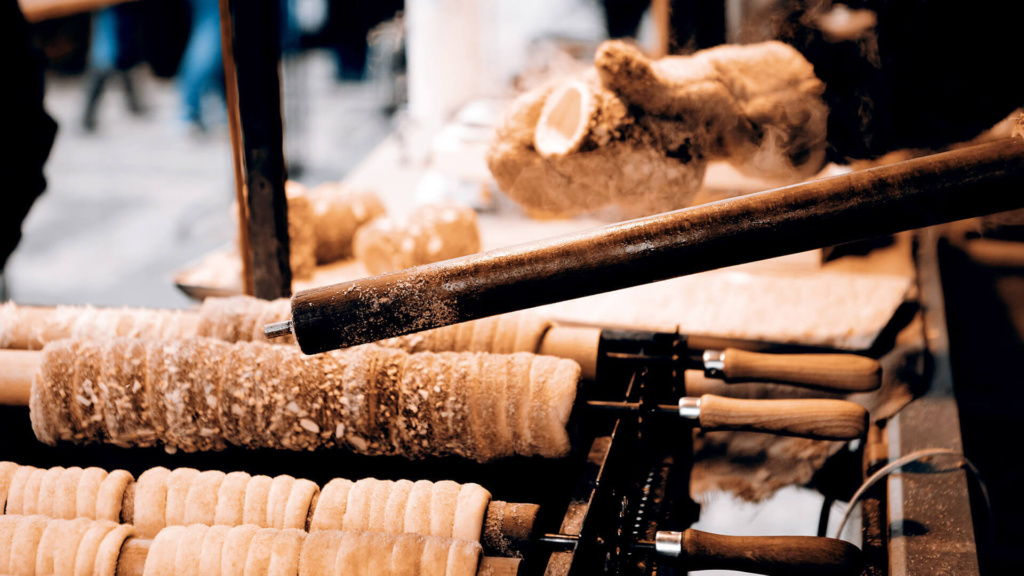 Trdelnik Baumstriezel Christkindlmarkt Prag