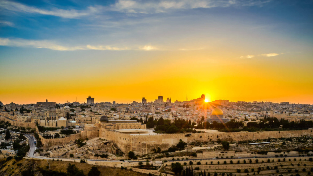 Jerusalem Altstadt Sonnenuntergang