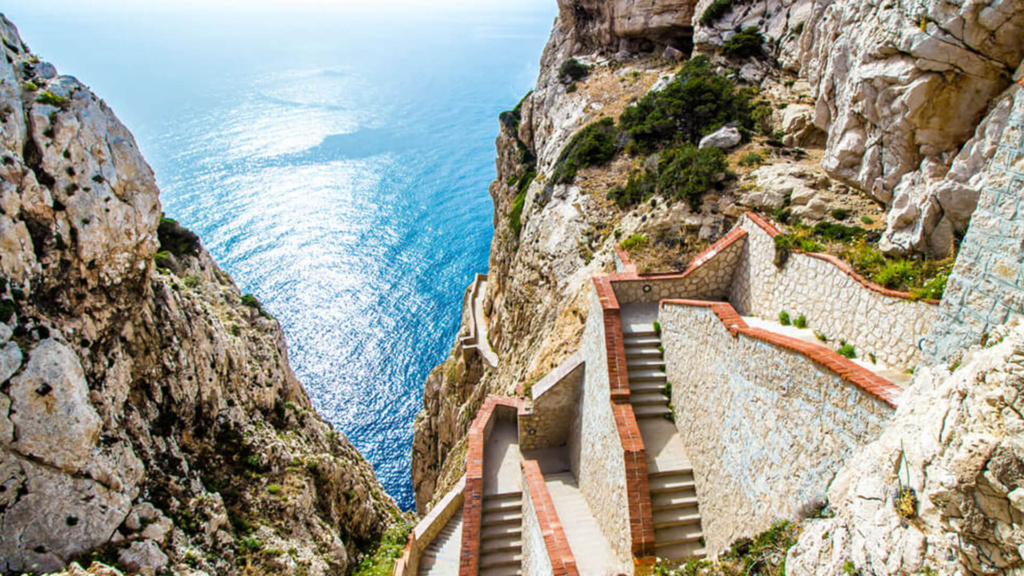 Neptungrotte Treppen