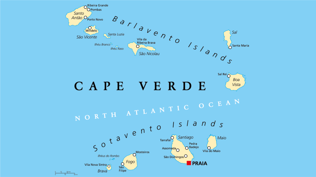 Karte Cap Verde