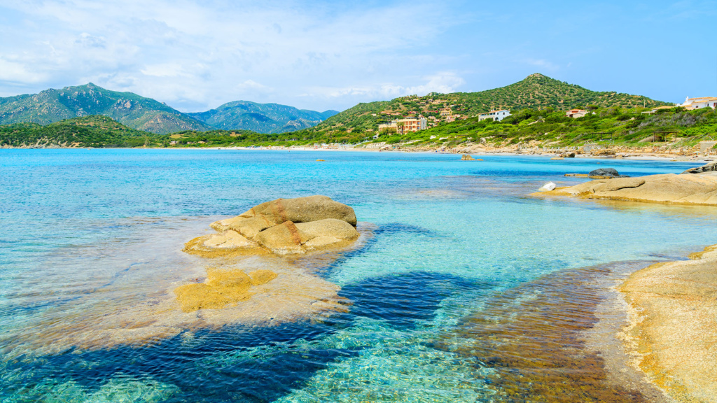 Strand Del Riso in Villasimius Sardinien