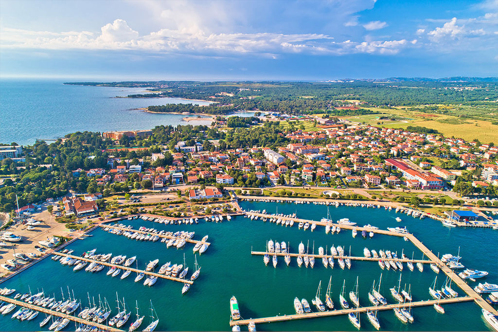 Umag Hafen Stadt in Kroatien Istria