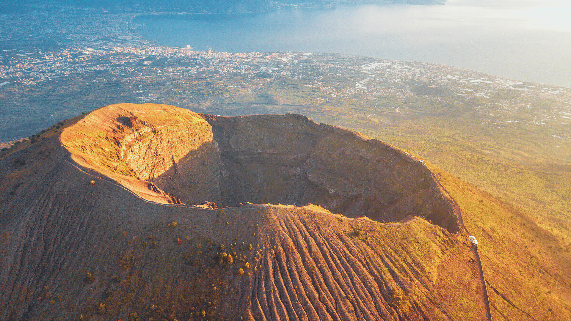 Der Vulkan Vesuv